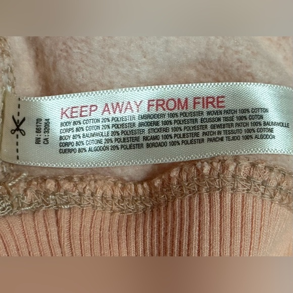 Free People Movement At My Best Embroidered Hoodie Pastel Peach Combo - NWOT - Picture 7 of 10